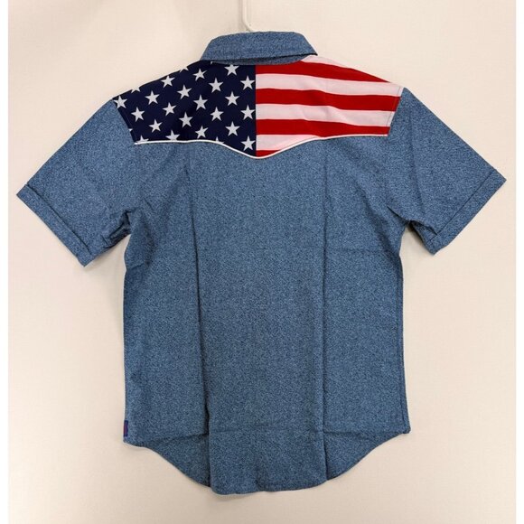 RSVLTS The Highway Man Roper Short Sleeve Shirt Mens S Pear Snap NWT - Picture 2 of 6